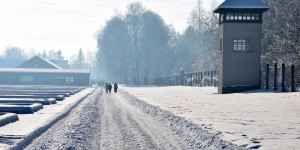 Schnee in der Gedenkstätte