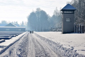 Schnee in der Gedenkstätte