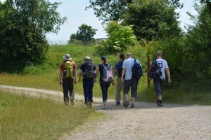 Wanderer auf der Dreiborner Hochfläche