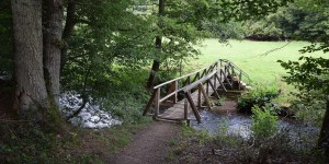 Holzbrücke im Liesertal