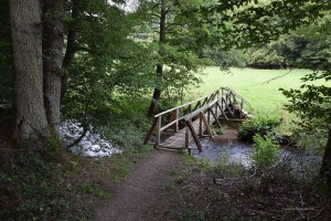 Holzbrücke im Liesertal