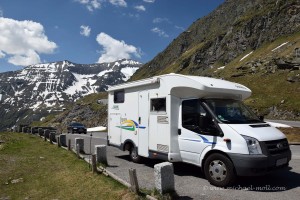 Wohnmobil auf der Großglockner-Straße