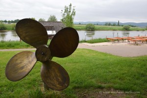 Schiffsschraube am Weserufer