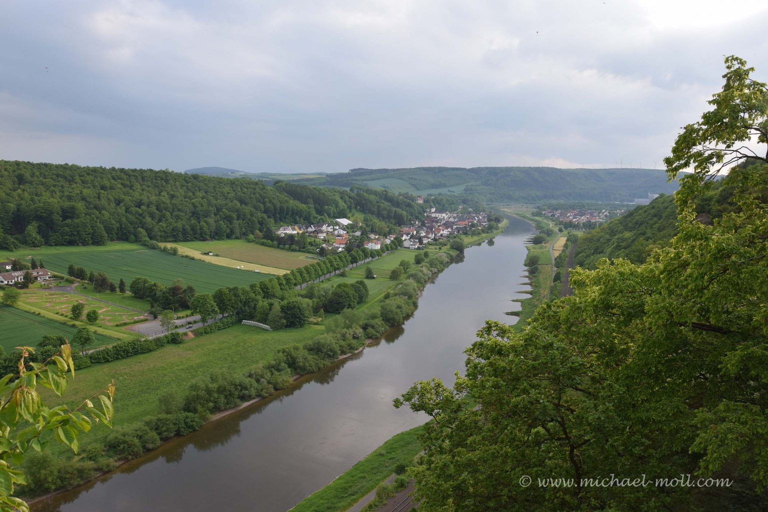 Blick vom Weser Skywalk