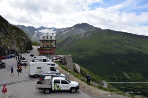 Parkplatz unterhalb des Furkapasses