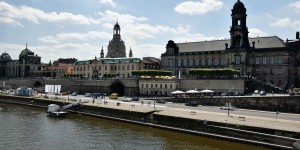 Blick auf die Altstadt von Dresden
