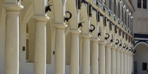 Säulen im Stallhof