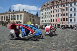 Fahrradrikschas in der Altstadt