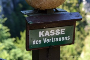 Kasse des Vertrauens