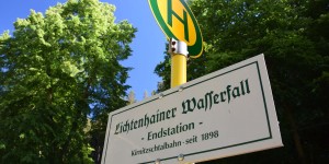 Haltestelle der Kirnitzschtalbahn