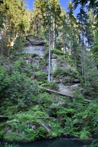 Felsen auf tschechischer Seite