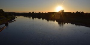 Sonnenuntergang in Pirna