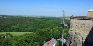 Aufzug an der Festung Königstein