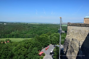 Aufzug an der Festung Königstein