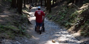 Wanderer mit Kinderwagen