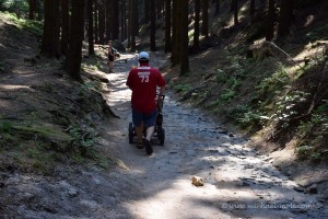 Wanderer mit Kinderwagen