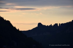 Sonnenuntergang im Elbtal