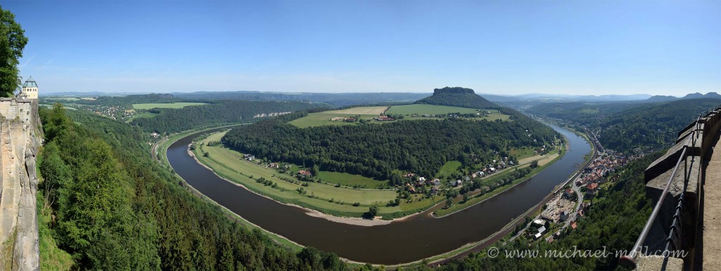 Panorama von der Festung Königstein