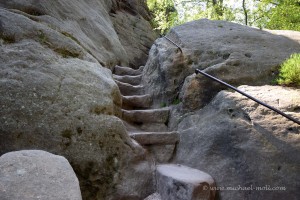 Stufen auf dem Pfaffenstein