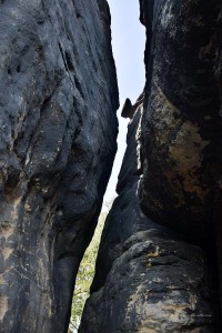 Hohe und enge Felswände