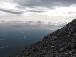 Hoch über den Wolken