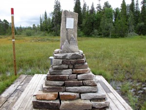 Markierung für Norwegens Mittelpunkt