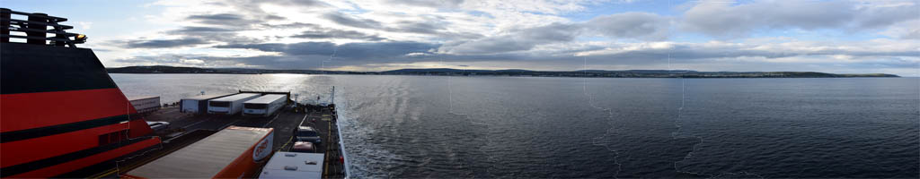 Panorama auf der Fähre zur Isle Of Man (5 MB, 13417x5450 Pixel)