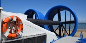 Propeller eines Luftkissenbootes