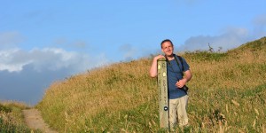Michael Moll auf dem Wanderweg
