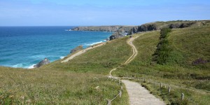 Wanderweg an den Bedruthan Steps