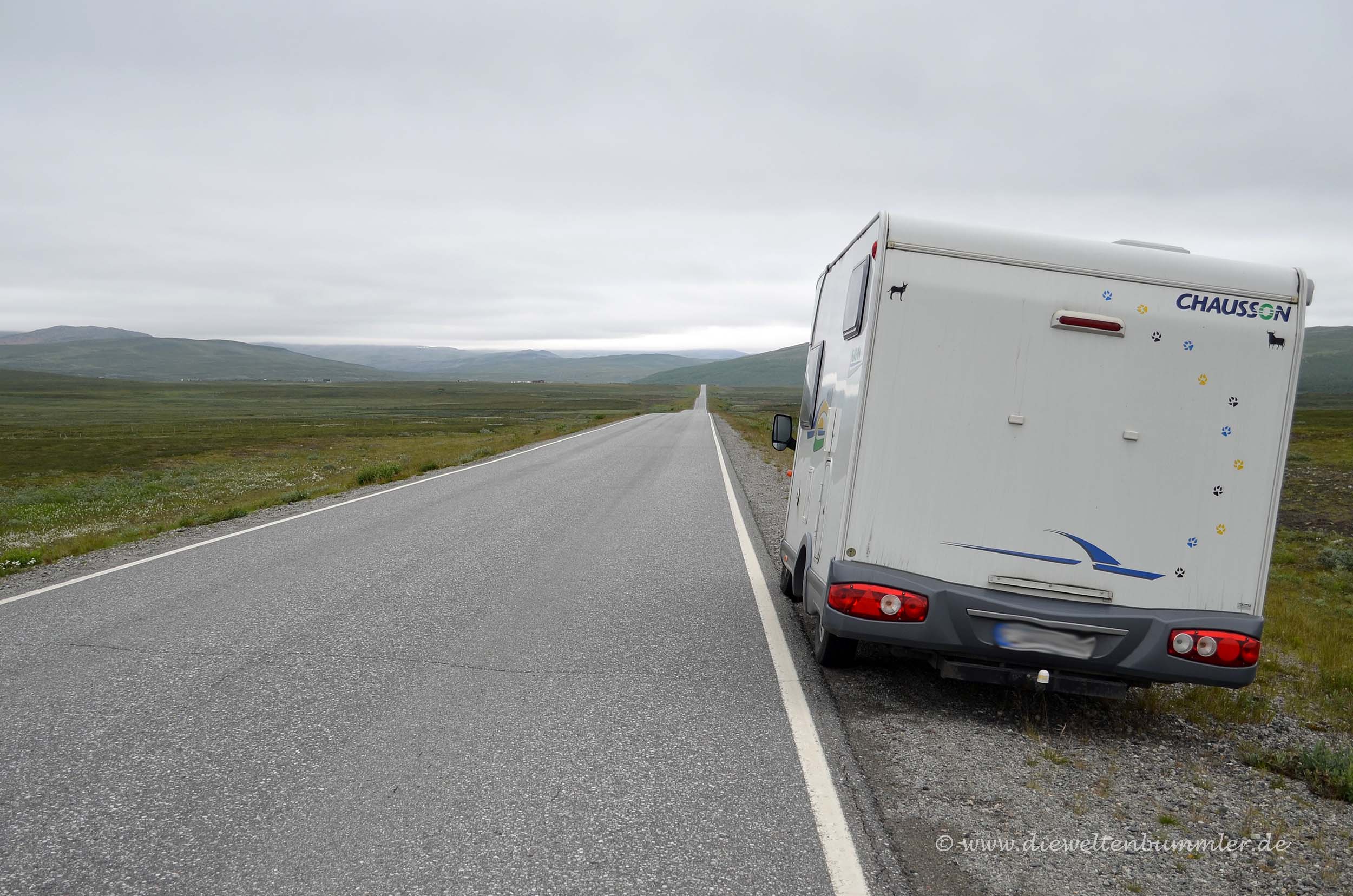 Kurz vor dem Nordkap noch ganz ohne Aufkleber