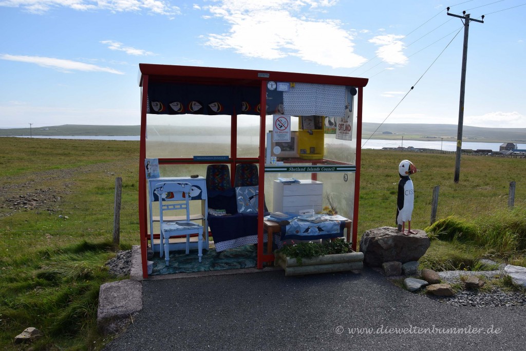 Bushaltestelle auf Unst