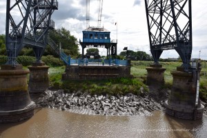 Schwebefähre kurz vor der Ankunft