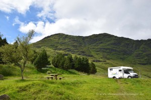 Wohnmobil in den Highlands