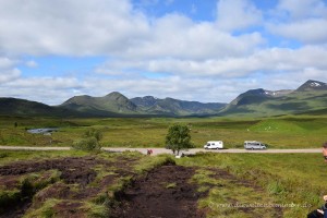 Wohnmobil im Rannoch Moor