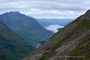 Fernblick bis zum Loch Etive