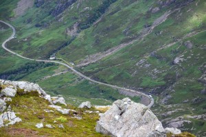 Straße durch das Glen Coe