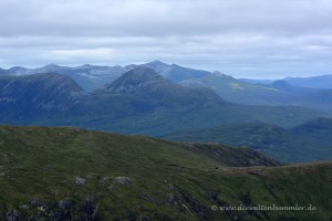 Hohe Berge in den Highlands