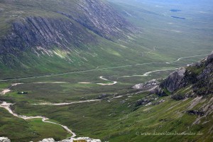 Straße im Glen Coe