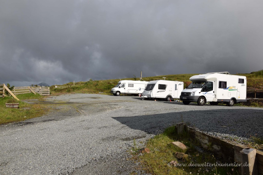 Wohnmobile auf der Isle of Skye