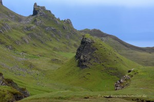 Grüne Landschaft auf der Isle of Skye