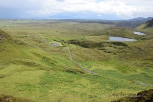 Grüne Landschaft auf der Isle of Skye