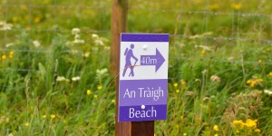 Wanderweg auf den Uist Inseln