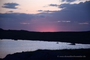 Sonnenuntergang auf den Äußeren Hebriden