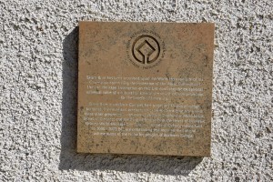Welterbeplakette an Skara Brae