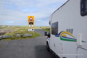 Wohnmobil auf den Shetland Inseln