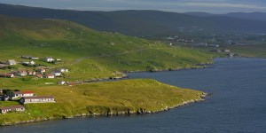 Landschaft der Shetland Inseln