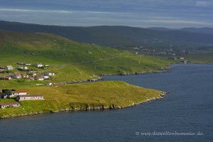 Landschaft der Shetland Inseln