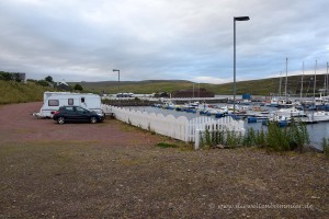 Wohnmobilstellplatz auf den Shetland Inseln