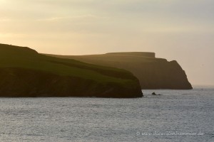 Sonnenuntergang auf den Shetland Inseln